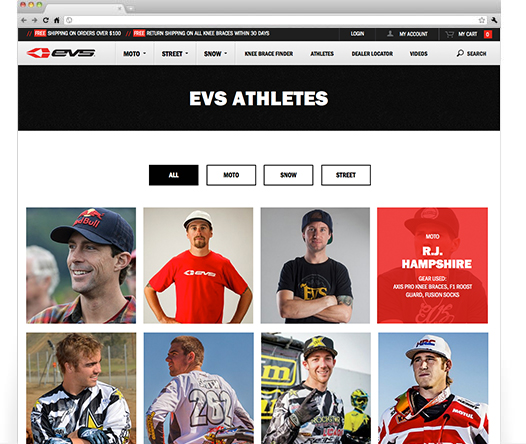 EVS Sports Athletes