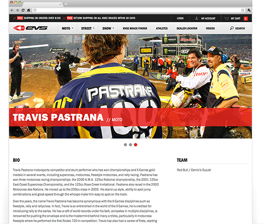 EVS Sports Athlete Travis Pastrana